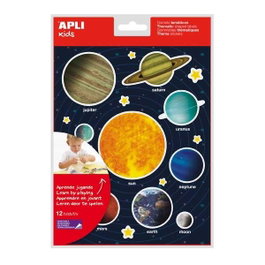 Apli Gomets Removibles Sistema Solar (240 unidades)