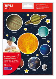 Gomets Apli Bolsa 12H Removibles Sistema Solar 240 Uds. (15174) (Set de 5)