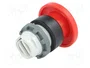 ABB Interruptor de presión de cabeza de seta rojo 22mm