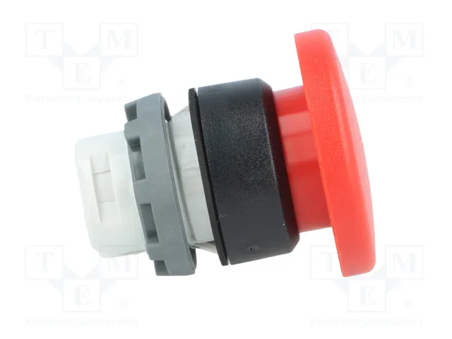 ABB Interruptor de presión de cabeza de seta rojo 22mm