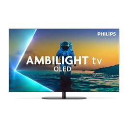 Philips 55OLED810/12 TV OLED 139 cm (55 pulgadas) 4K Ultra HD 3840x2160 144Hz HDR10+ Dolby Vision Google TV Ambilight HDMI 2.1 USB Negro