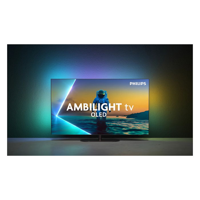Philips 55OLED810/12 TV OLED 139 cm (55 pulgadas) 4K Ultra HD 3840x2160 144Hz HDR10+ Dolby Vision Google TV Ambilight HDMI 2.1 USB Negro