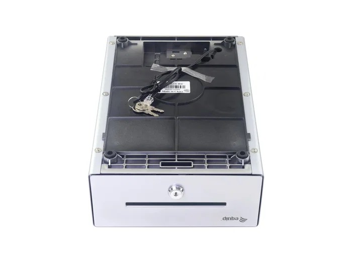 Equip Cajón portamonedas para TPV aluminio con apertura manual y automática plata Equip Cajón portamonedas para TPV aluminio con apertura manual y automática plata