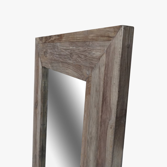 DKD Home Decor Espejo de Vestidor Teca Reciclada 120x3x220 XXL