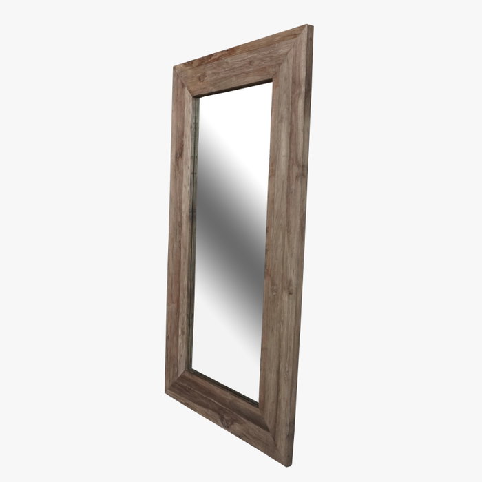 DKD Home Decor Espejo de Vestidor Teca Reciclada 120x3x220 XXL