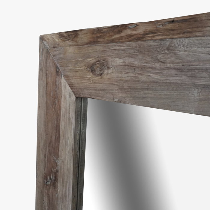 DKD Home Decor Espejo de Vestidor Teca Reciclada 120x3x220 XXL