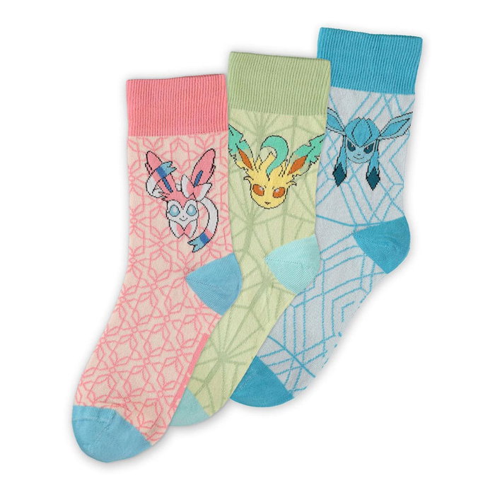 Difuzed Pokémon Pack de 3 Calcetines Eevee Evolution 3.0 39-42 Difuzed Pokémon Pack de 3 Calcetines Eevee Evolution 3.0 39-42