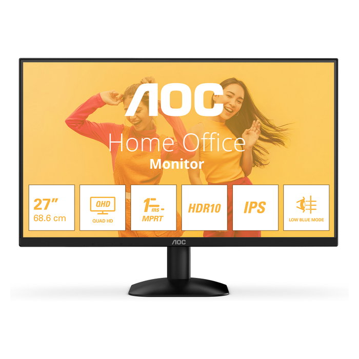 AOC Monitor Q27B35E 27" QHD IPS 2560x1440 75Hz 4ms HDMI DisplayPort HDR10 Negro AOC Monitor Q27B35E 27" QHD IPS 2560x1440 75Hz 4ms HDMI DisplayPort HDR10 Negro
