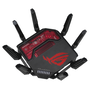 ASUS ROG Rapture GT-BE19000 Router de Sobremesa Tribanda Wi-Fi 7 (802.11be) Hasta 19000 Mbit/s con 7 Puertos Multi-Gigabit Ethernet, Negro y Rojo
