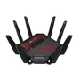 ASUS ROG Rapture GT-BE19000 Router de Sobremesa Tribanda Wi-Fi 7 (802.11be) Hasta 19000 Mbit/s con 7 Puertos Multi-Gigabit Ethernet, Negro y Rojo