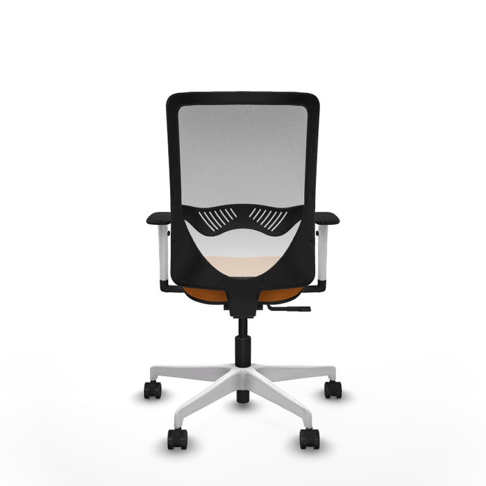 PIQUERAS Y CRESPO Silla de oficina Zulema Naranja con Malla Blanca PIQUERAS Y CRESPO Silla de oficina Zulema Naranja con Malla Blanca