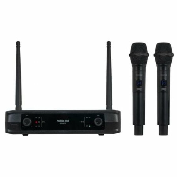 Fonestar SONAIR-2M Micrófono Inalámbrico Doble de Mano UHF Fonestar SONAIR-2M Micrófono Inalámbrico Doble de Mano UHF