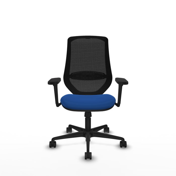PIQUERAS Y CRESPO Silla de oficina Mardos con mecanismo Sincro, Azul y Negro