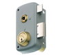 MCM Cerradura de sobreponer 2556BP-50-DCHA gris con perfil europeo y manilla