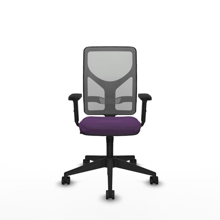 PIQUERAS Y CRESPO Silla de oficina Motilla con mecanismo Sincro, Tela Morada y Malla Gris PIQUERAS Y CRESPO Silla de oficina Motilla con mecanismo Sincro, Tela Morada y Malla Gris