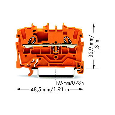 WAGO 2002-1202 Terminal de 5,2 mm y 800 V WAGO 2002-1202 Terminal de 5,2 mm y 800 V