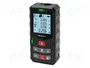 Qoltec Telémetro láser digital con nivelador y pantalla LCD, 120m