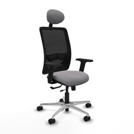 PIQUERAS Y CRESPO Silla de oficina Zulema Gris y Negro
