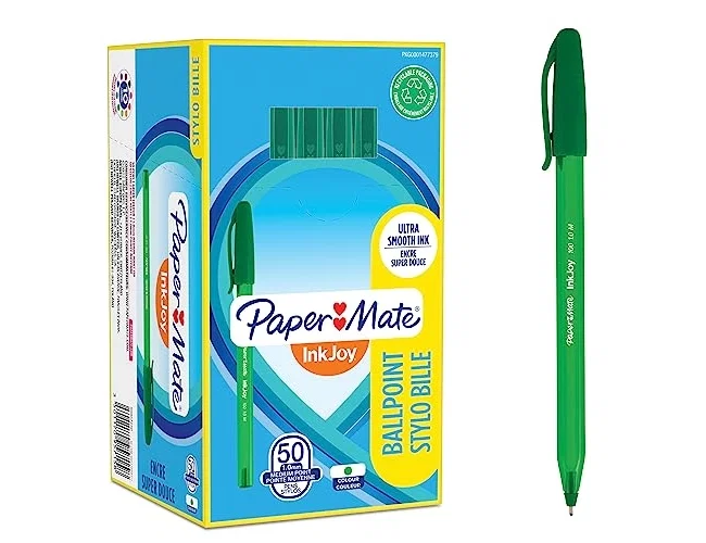 Papermate InkJoy 100 Bolígrafo Verde Punta 1 mm Papermate InkJoy 100 Bolígrafo Verde Punta 1 mm