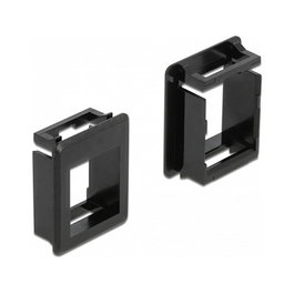 DeLOCK Soporte Keystone para carcasas 4 piezas Negro