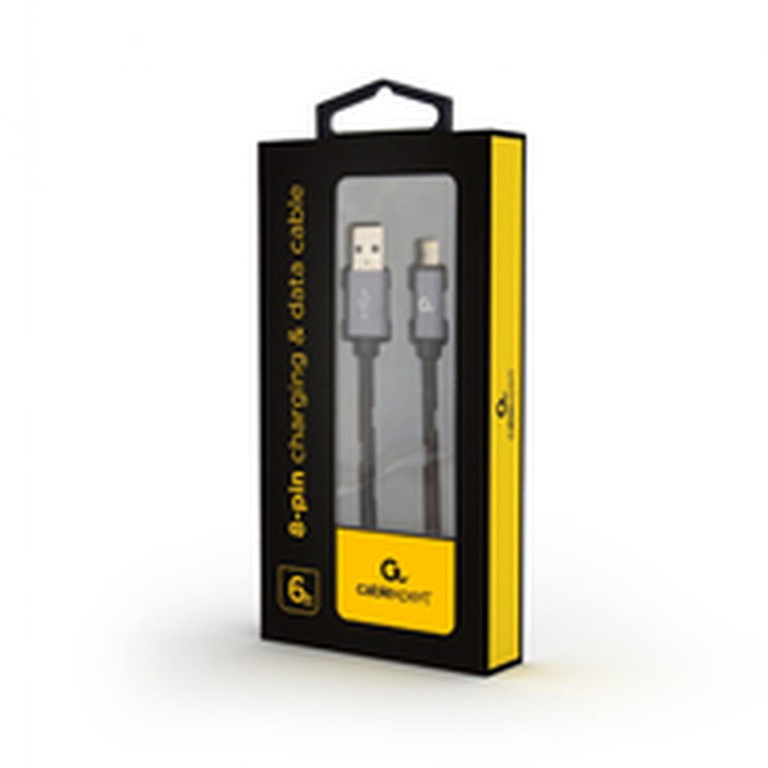 Gembird Cable Lightning CCB-MUSB2B-AMLM-6, 1,8 m, Negro
