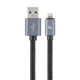 Gembird Cable Lightning CCB-MUSB2B-AMLM-6, 1,8 m, Negro