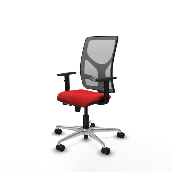 PIQUERAS Y CRESPO Silla de oficina Motilla con mecanismo Sincro/Traslack Rojo/Gris PIQUERAS Y CRESPO Silla de oficina Motilla con mecanismo Sincro/Traslack Rojo/Gris
