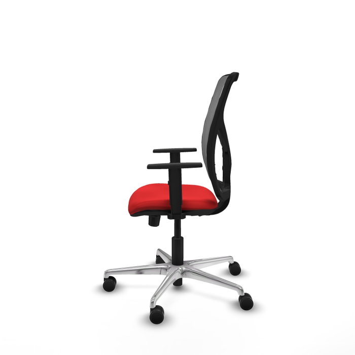PIQUERAS Y CRESPO Silla de oficina Motilla con mecanismo Sincro/Traslack Rojo/Gris PIQUERAS Y CRESPO Silla de oficina Motilla con mecanismo Sincro/Traslack Rojo/Gris