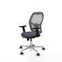 PIQUERAS Y CRESPO Silla de oficina Jorquera Gris con mecanismo Sincro/Traslack
