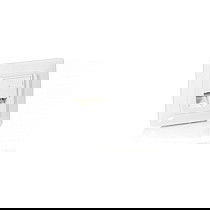 EQUIP 125723 Base de enchufe doble RJ45 Cat 5e 45° Blanco Plástico