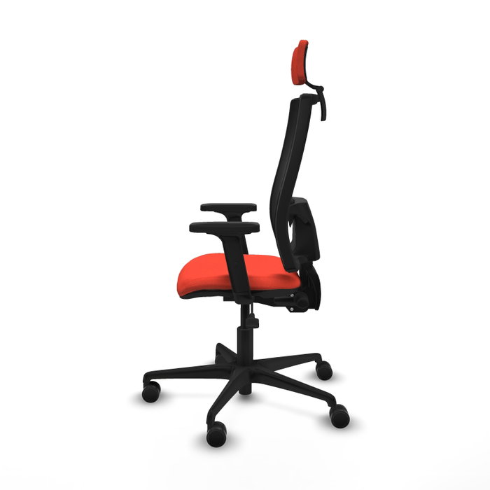PIQUERAS Y CRESPO Silla de oficina Bormate Naranja oscuro y Negro con mecanismo Asincro