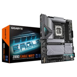 Gigabyte Z890 Eagle WIFI7 Placa Base para PC LGA 1851 Intel Core Ultra DDR5 Wi-Fi 7 ATX