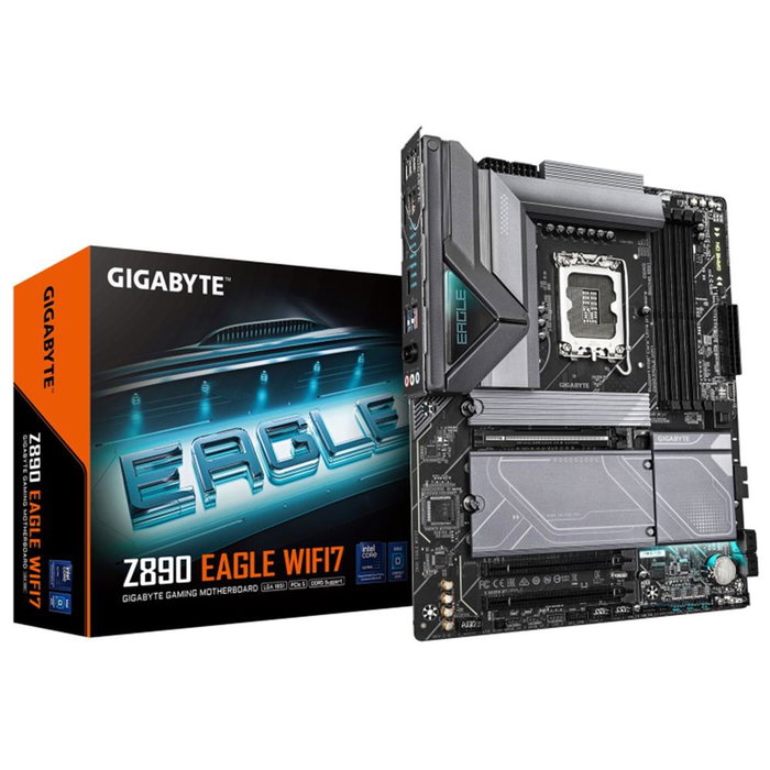 Gigabyte Placa Base Z890 EAGLE WIFI7 LGA 1851 DDR5 ATX 4xM.2 WiFi 7 Bluetooth 5.4 2.5GbE Intel Z890 Gigabyte Placa Base Z890 EAGLE WIFI7 LGA 1851 DDR5 ATX 4xM.2 WiFi 7 Bluetooth 5.4 2.5GbE Intel Z890