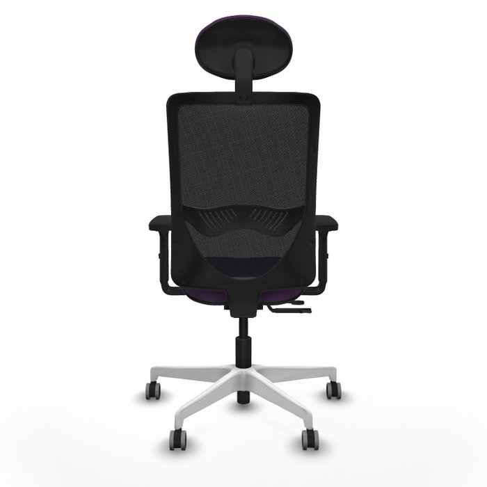 PIQUERAS Y CRESPO Silla de oficina Zulema con mecanismo Sincro/Traslack, Morado y Negro