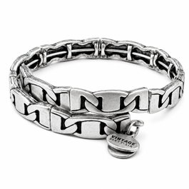 Alex And Ani Pulsera Libertad Gris de Metal para Mujer