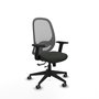 PIQUERAS Y CRESPO Silla de oficina Cilanco con mecanismo Sincro/Traslack, Negro y Gris