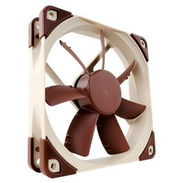 Noctua NF-S12A ULN Ventilador para Caja de PC 12 cm, 600-800 RPM, Beige/Marrón