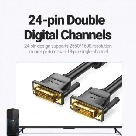 Vention Cable DVI DVI-D Macho a DVI-D Macho 1.5 Metros Negro