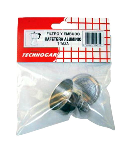Filtro y embudo para cafetera 3 tazas Filtro y embudo para cafetera 3 tazas