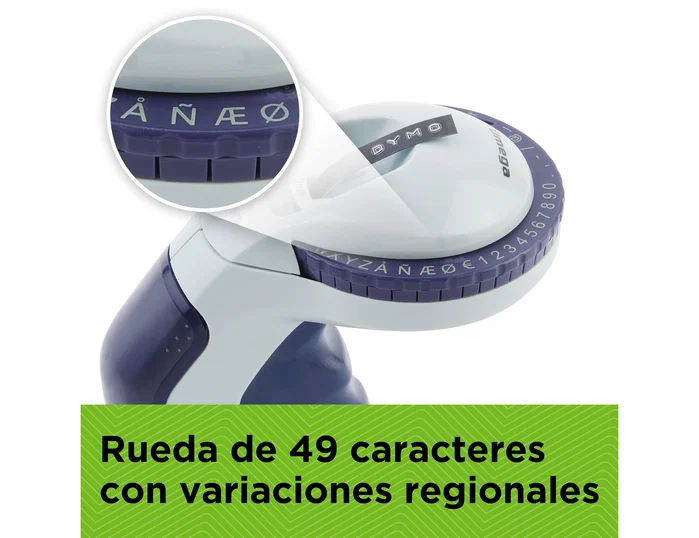 Dymo Rotuladora Omega para Impresión en Relieve de 9 mm, Azul Dymo Rotuladora Omega para Impresión en Relieve de 9 mm, Azul