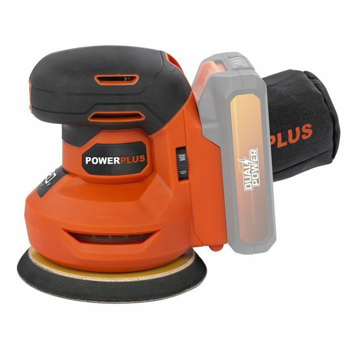 Dual Power Lijadora excéntrica inalámbrica 20V Ø125