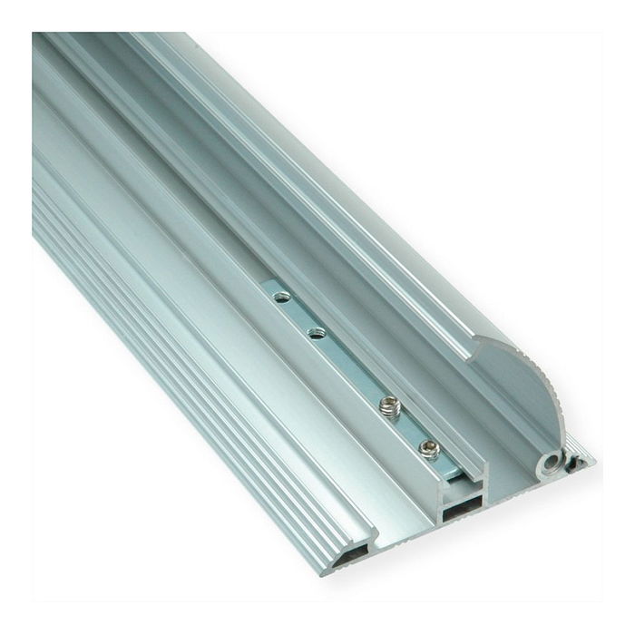 ROLINE 19.08.3107 Canaleta de Suelo de Aluminio Negro Plata