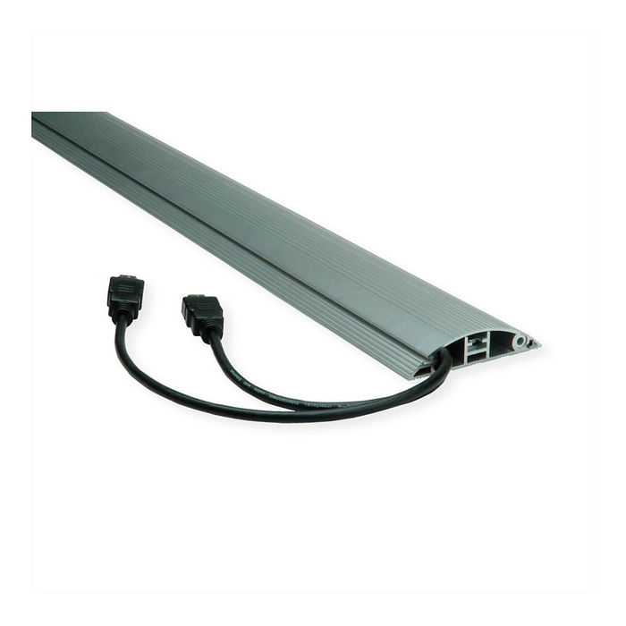 ROLINE 19.08.3107 Canaleta de Suelo de Aluminio Negro Plata