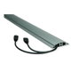 ROLINE Canaleta Organizadora de Cables 19.08.3107 para Suelo, Aluminio, Negro/Plata