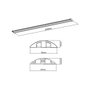 ROLINE Canaleta Organizadora de Cables 19.08.3107 para Suelo, Aluminio, Negro/Plata
