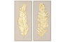 DKD Home Decor Cuadro Lienzo Pluma Surtido de 2 Piezas
