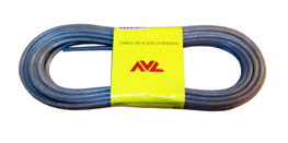 AVL Cable de Acero Plastificado Semitransparente 3.5 mm 10 m