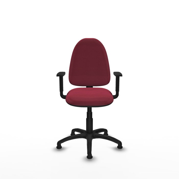 PIQUERAS Y CRESPO Silla de oficina Aýna con Brazos 1D y Tela Granate PIQUERAS Y CRESPO Silla de oficina Aýna con Brazos 1D y Tela Granate