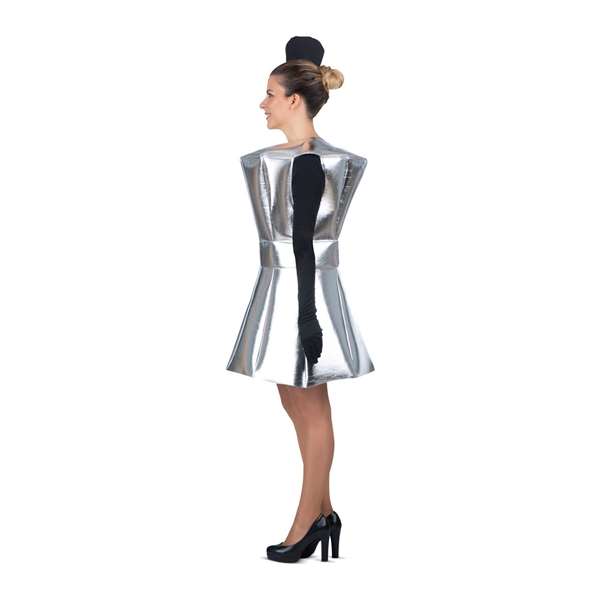 My Other Me Disfraz Cafetera Tocado Camiseta Guante Vestido Talla M Adulto Gris