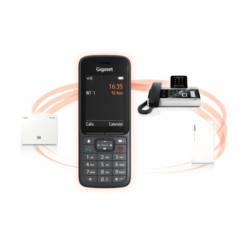 Gigaset SL800H PRO Teléfono DECT/Analógico con Identificador de Llamadas, S30852-H2975-R102, Color Antracita